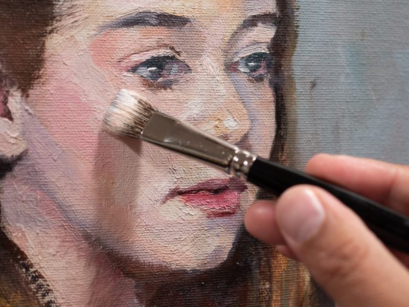 Painting a portrait